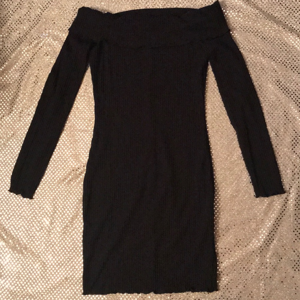 Fashion nova black mini dress